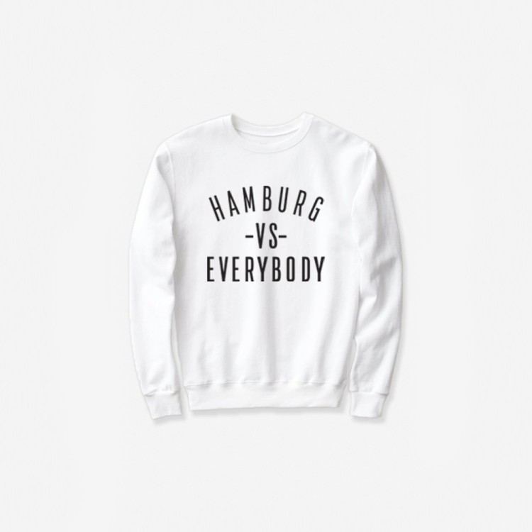 HAMBURG -VS- EVERYBODY CREWNECK - WHITE